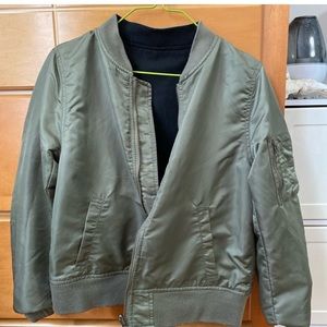 REVERSIBLE BOMBER JACKET